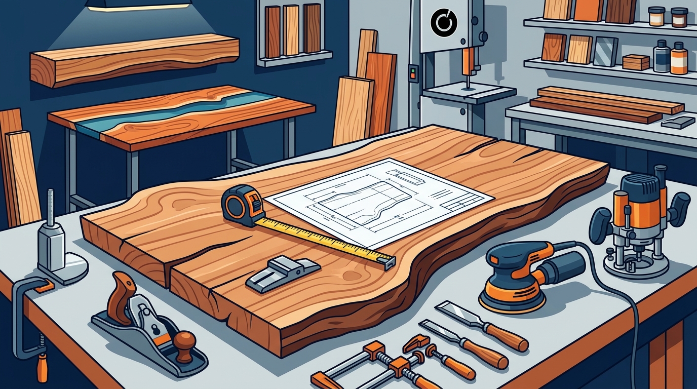 Master Carpenter for Live Edge Tables in Sarasota