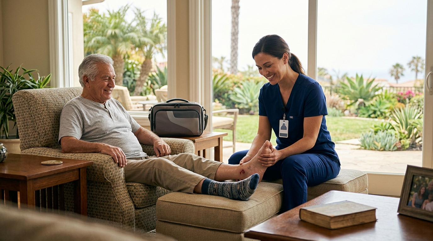 Mobile Wound Care for Diabetic Foot Ulcers in Southern CA