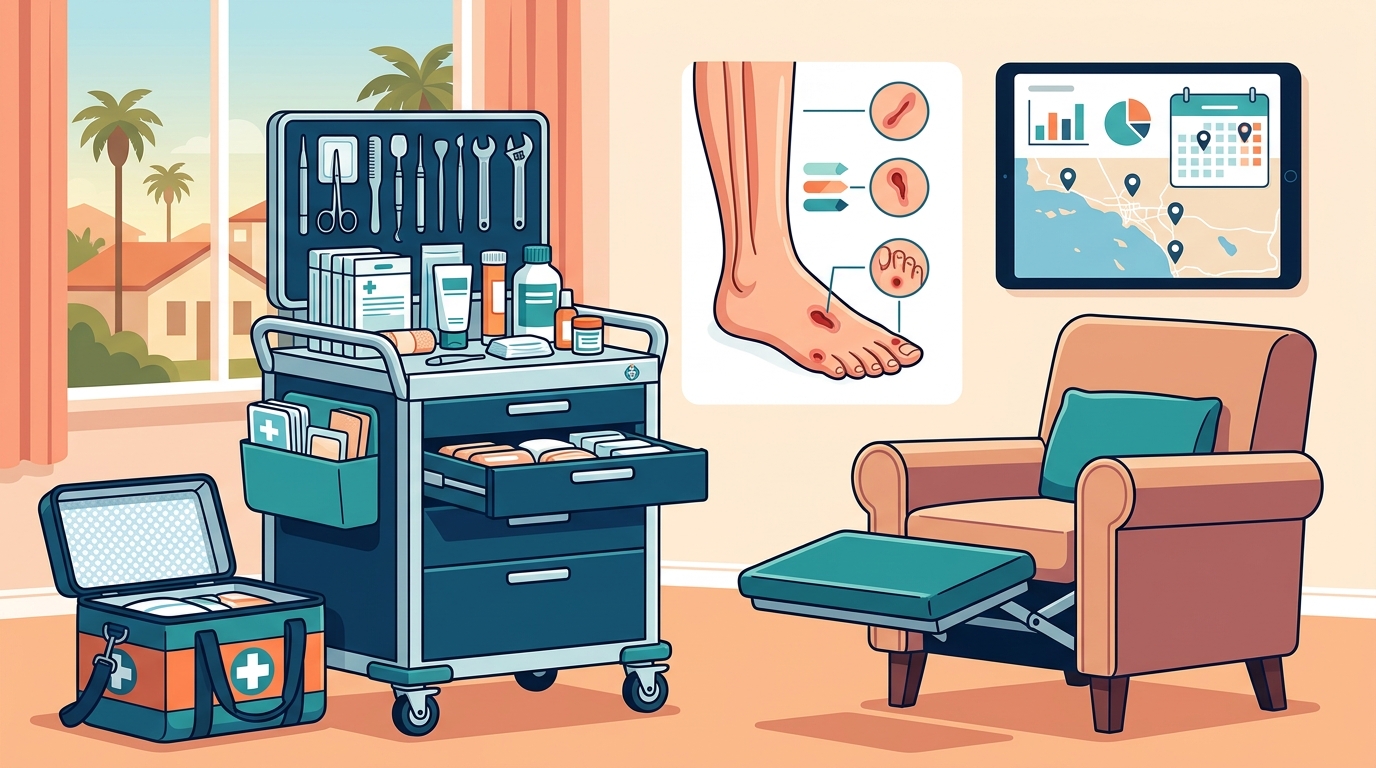Mobile Wound Care for Diabetic Foot Ulcers in Southern CA