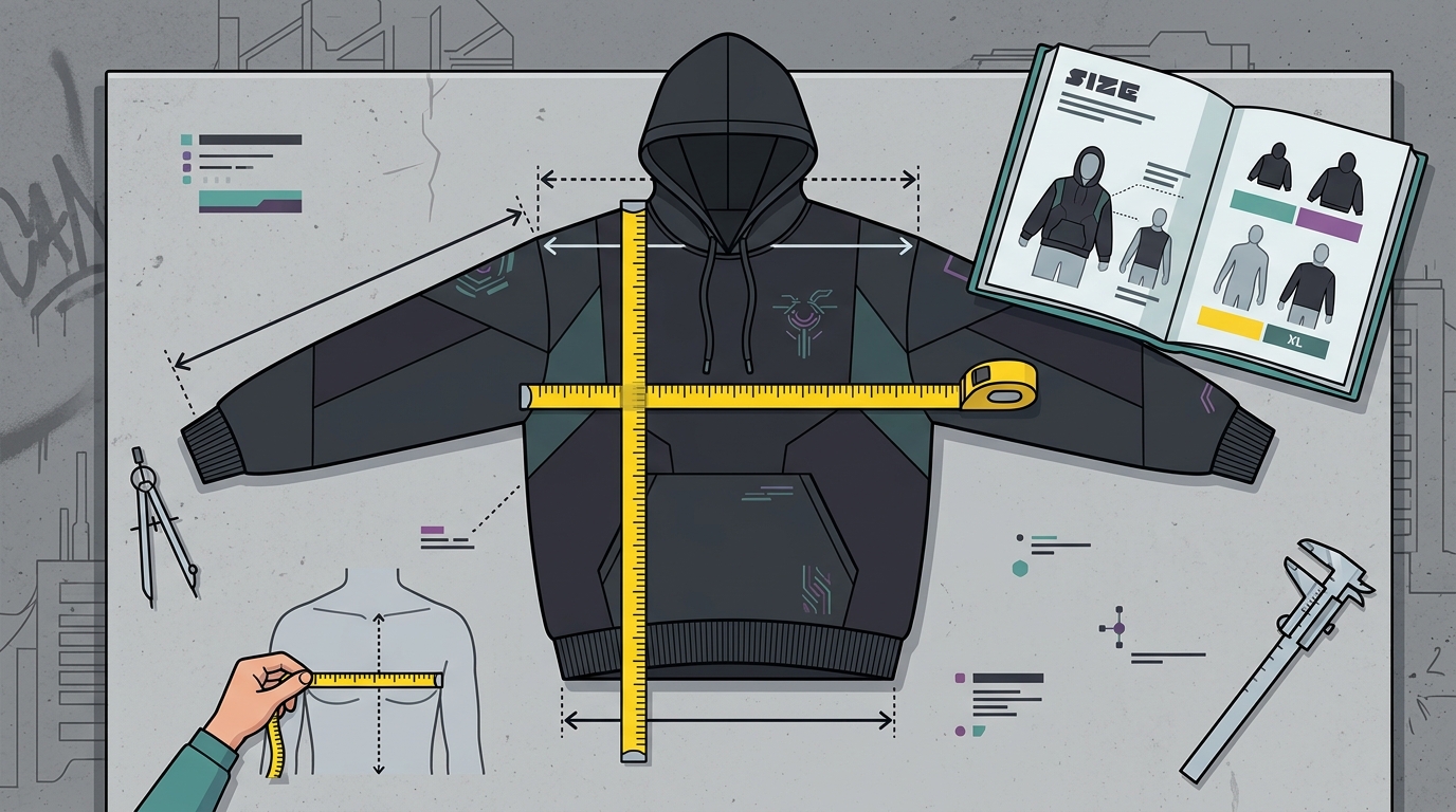 3095 A.D. Hoodie Sizing Guide: Fit, Measurements, and Streetwear