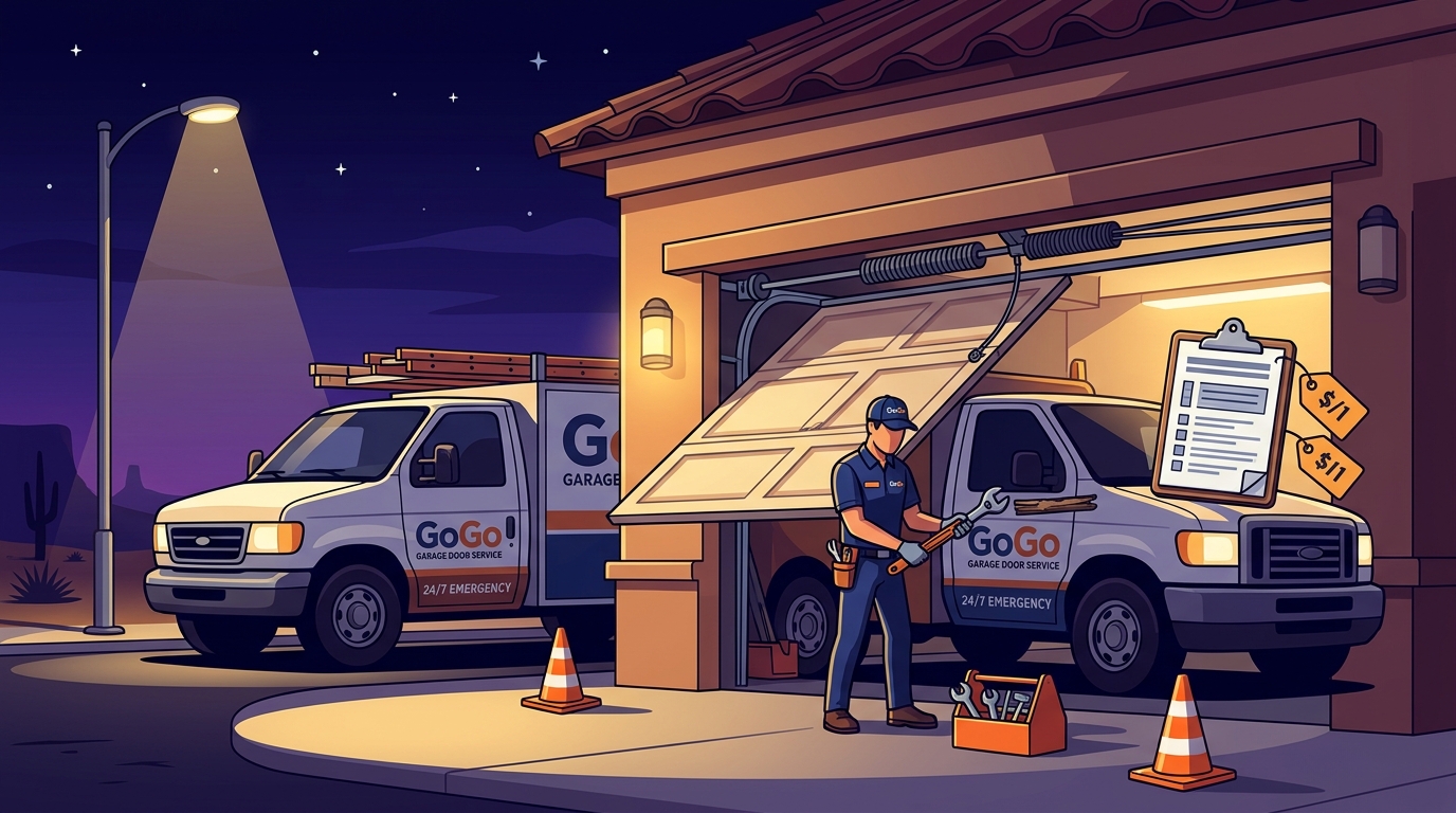 Emergency Garage Door Repair at Night in Queen Creek: 2026 Guide