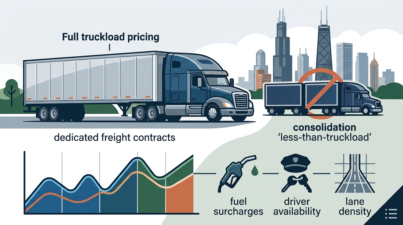 Dedicated Freight Costs in Chicago: 2026 Guide