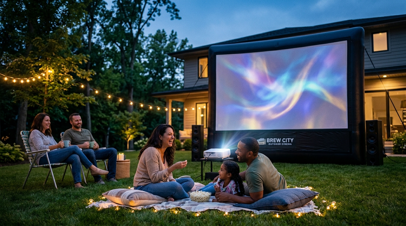 Who Delivers Inflatable Movie Screen Rentals in Milwaukee Subur?