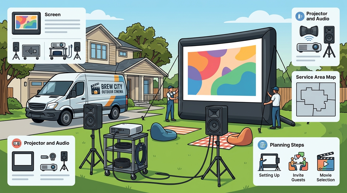 Who Delivers Inflatable Movie Screen Rentals in Milwaukee Subur?