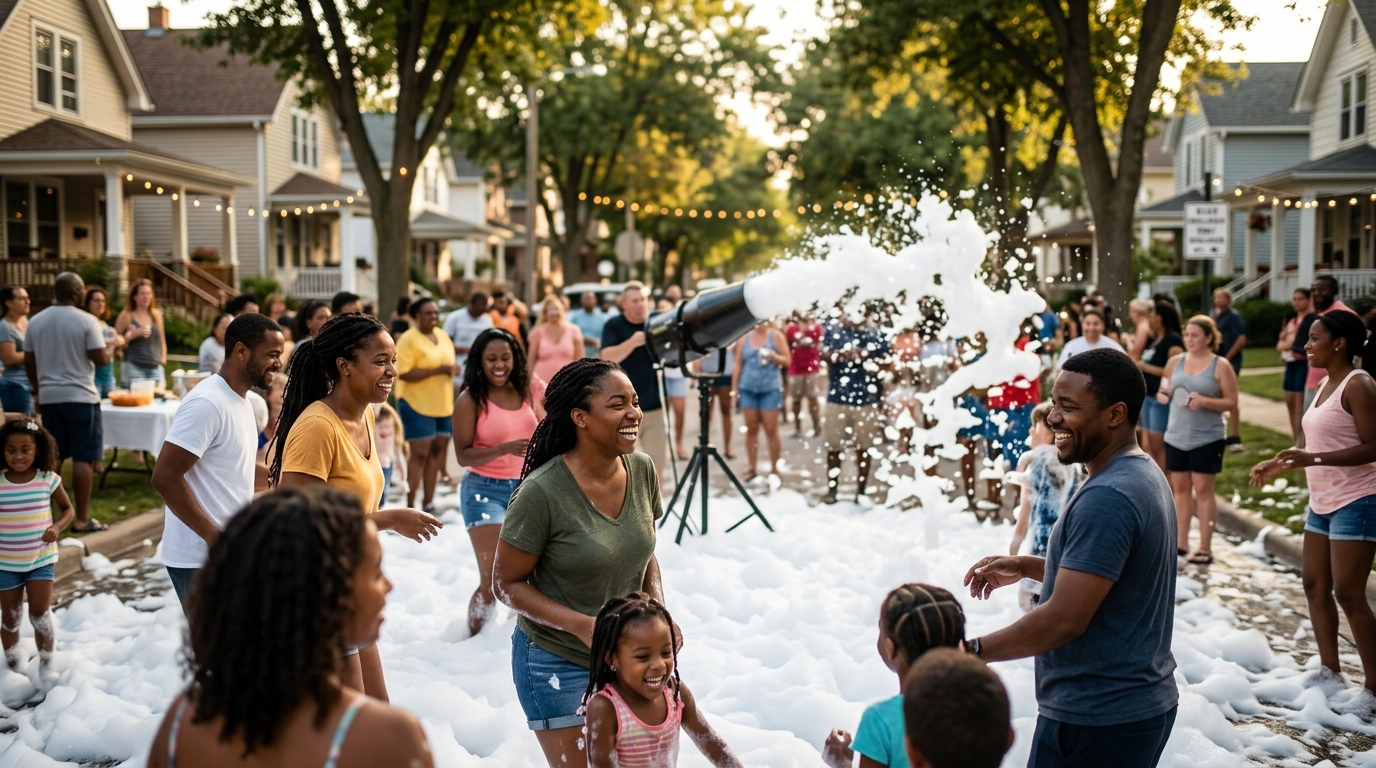 Milwaukee Block Party Foam Rental Guide 2026