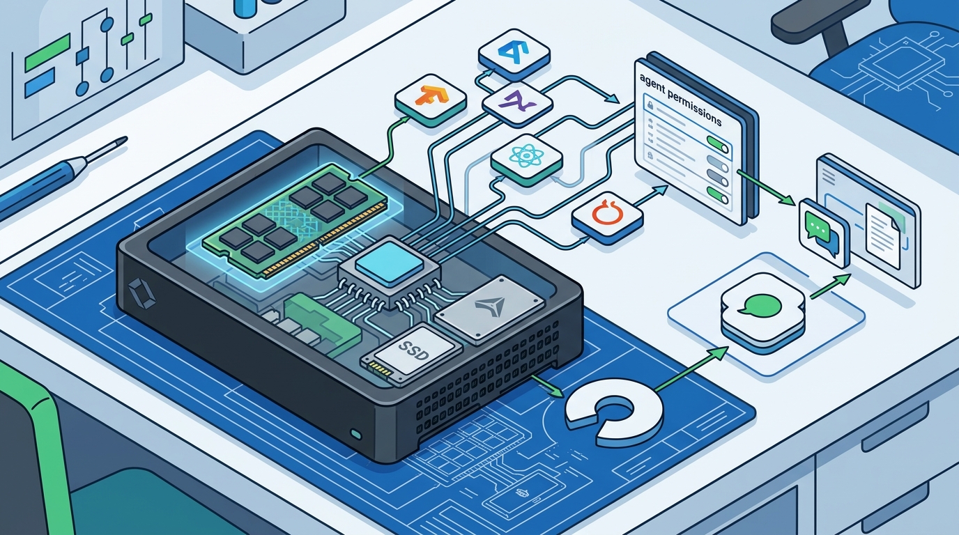 What features define a compact AI appliance with 64 GB RAM?