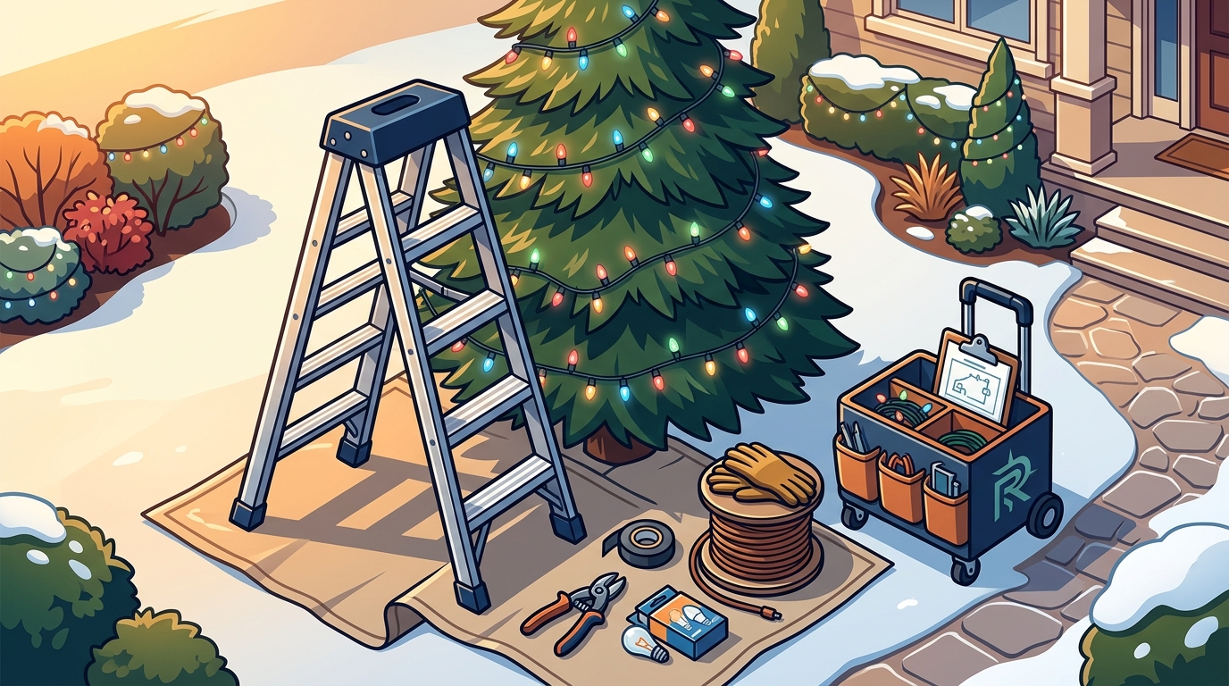 Who Installs Christmas Lights on Trees and Landscaping?