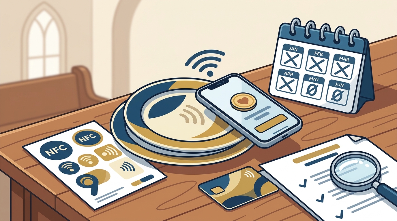 NFC Giving Tags for Churches With No Monthly Fees: 2026 Guide