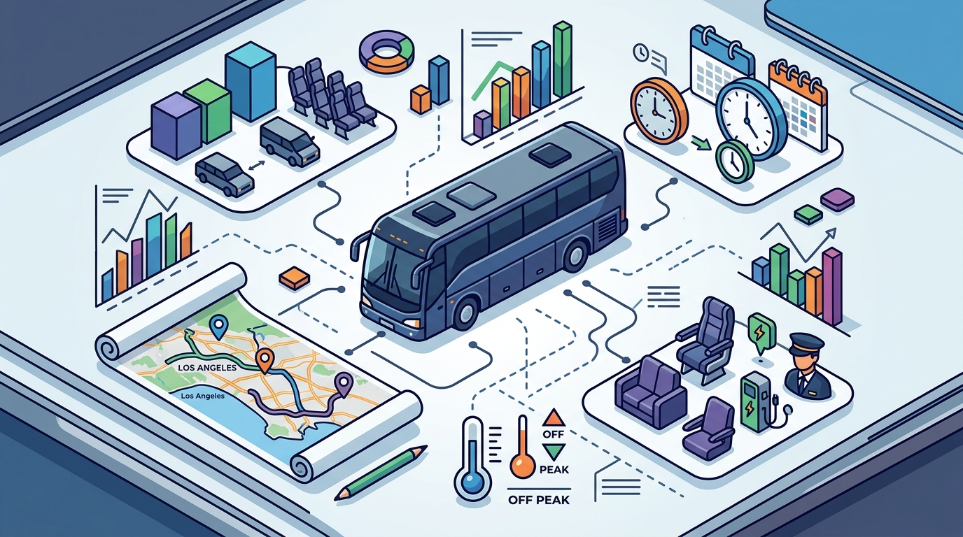 What Factors Affect the Cost of Renting a Charter Bus for LA?