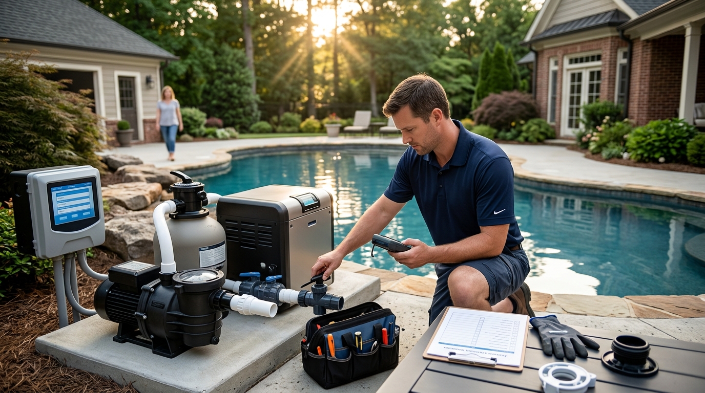 Who Repairs Pool Pumps, Heaters, and Filters in Alpharetta?