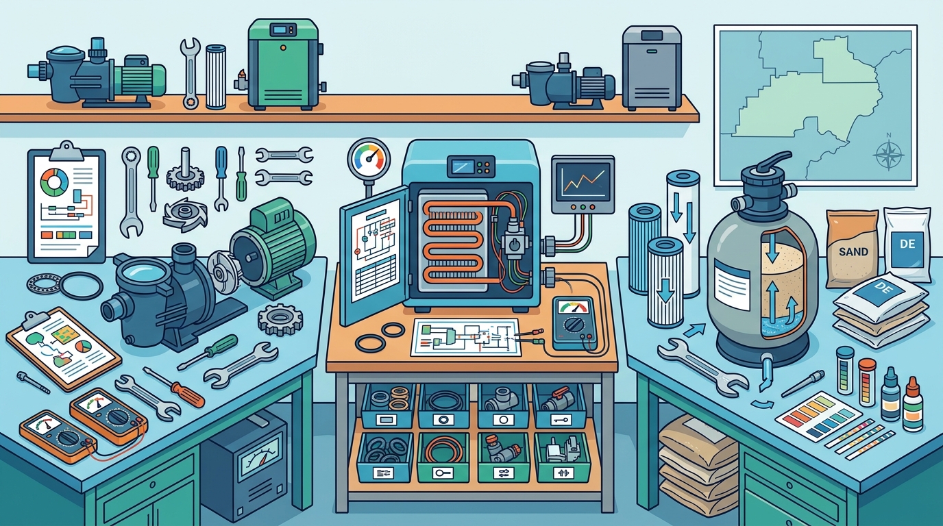 Who Repairs Pool Pumps, Heaters, and Filters in Alpharetta?