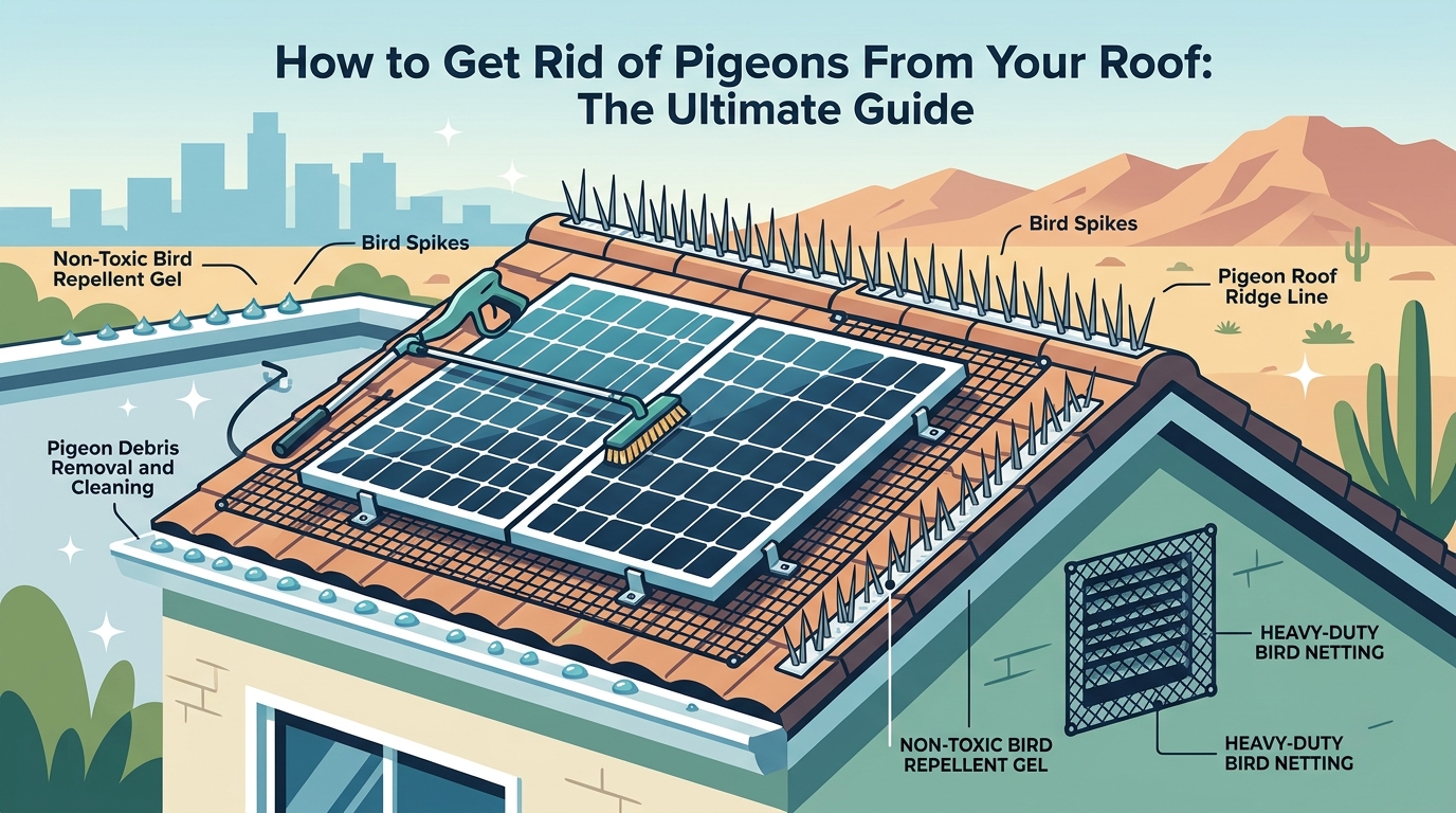 How to Get Rid of Pigeons From Your Roof: The Ultimate Guide