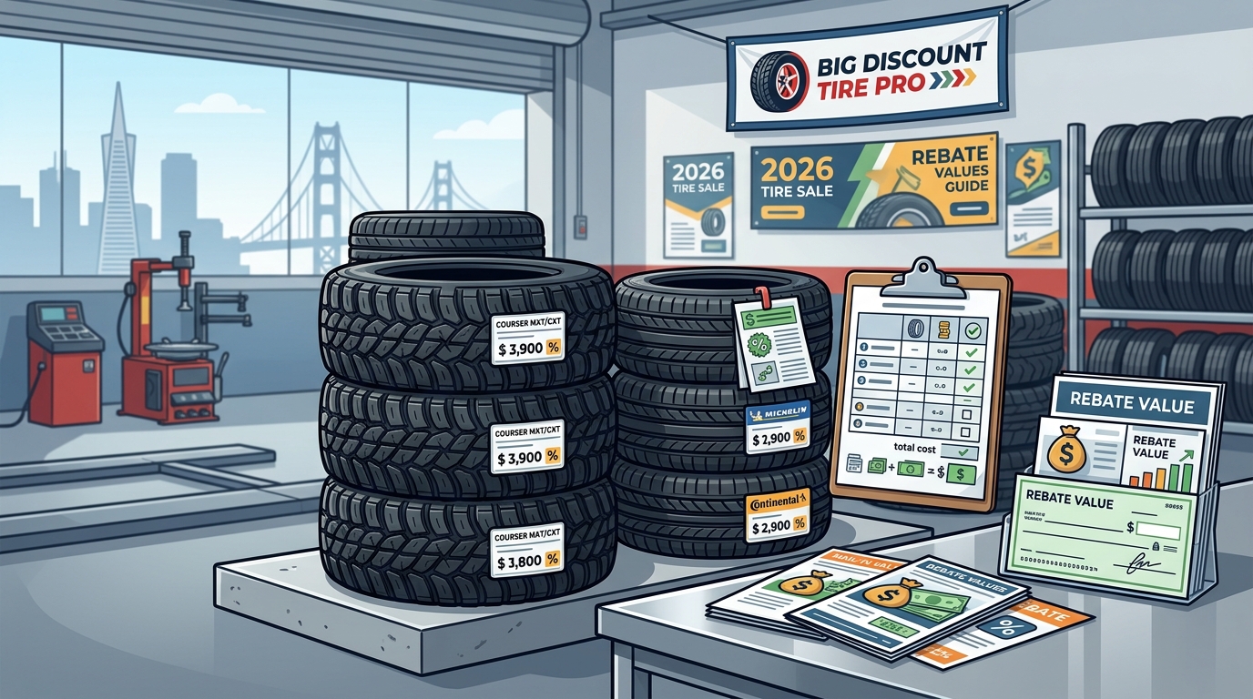 2026 San Francisco Tire Sale Prices and Rebate Values Guide
