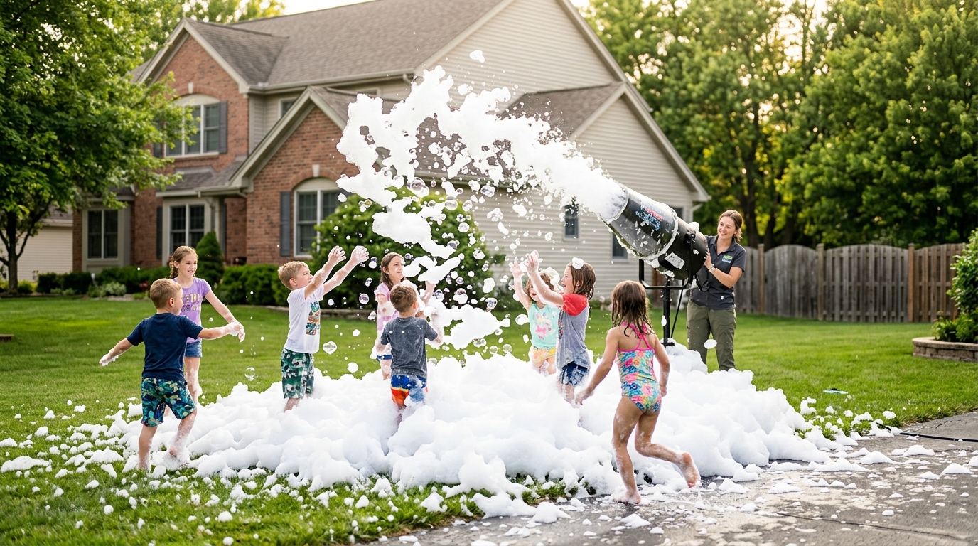 Milwaukee Foam Rental with Large Cannon for Kids