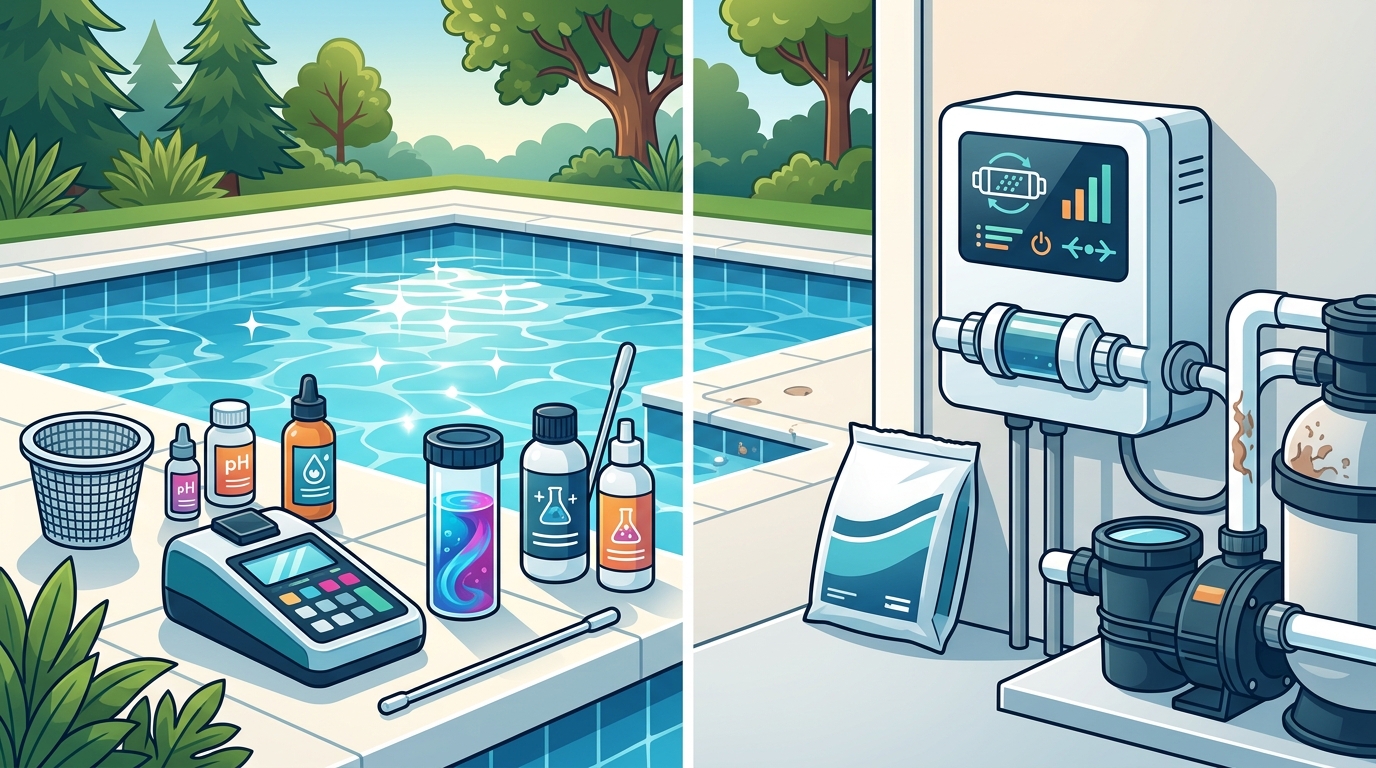 Weekly Chemical Balancing vs. Salt Systems for Alpharetta Pools