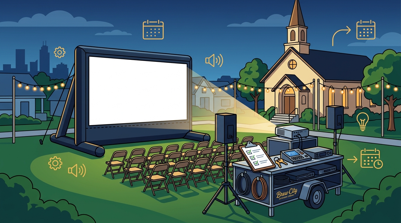 Church Outdoor Movie Screen Rentals in Milwaukee: The 2026 Guide