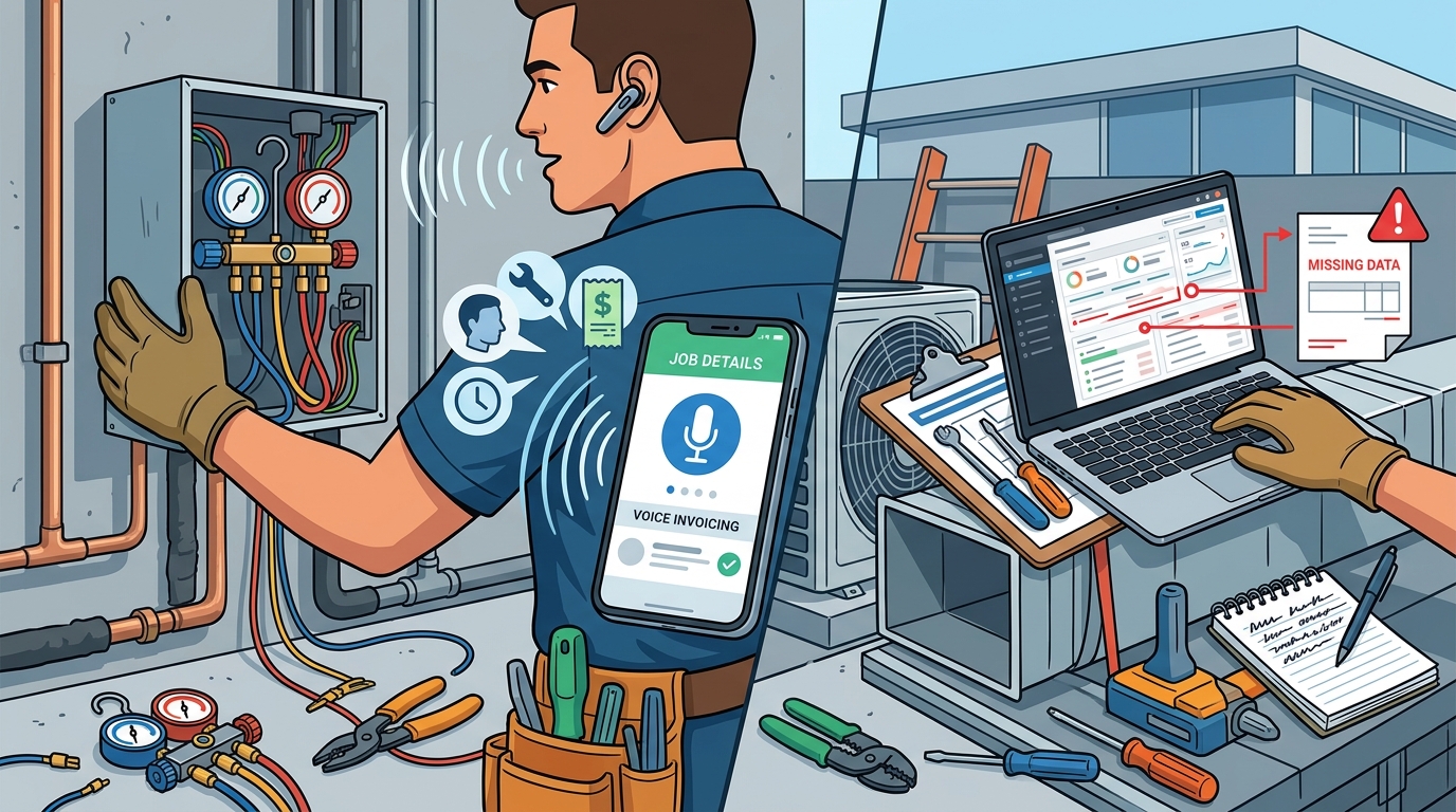 Voice Logging vs Manual Entry for HVAC Owners