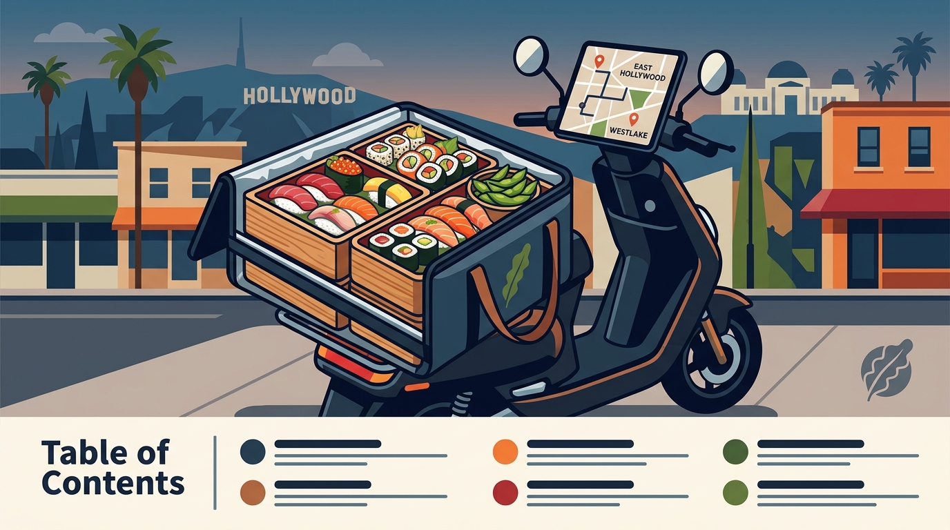 Sushi Delivery in East Hollywood and Westlake: A Guide