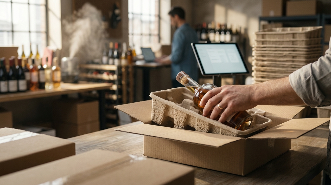 European Molded Fiber Manufacturers for Online Wine and Spirits