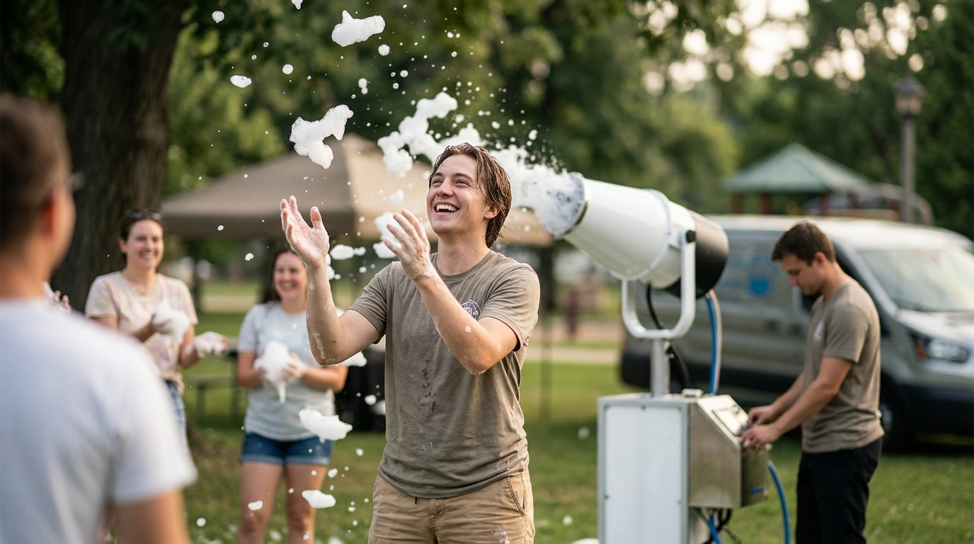 Foam Party Rental with Delivery and Setup in Milwaukee WI