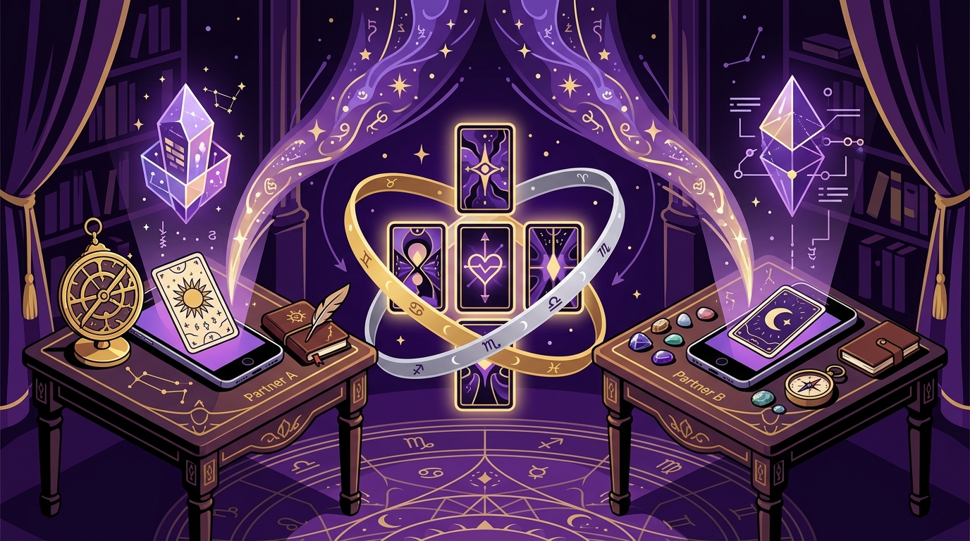 Tarot App for Synastry Readings with Your Partner