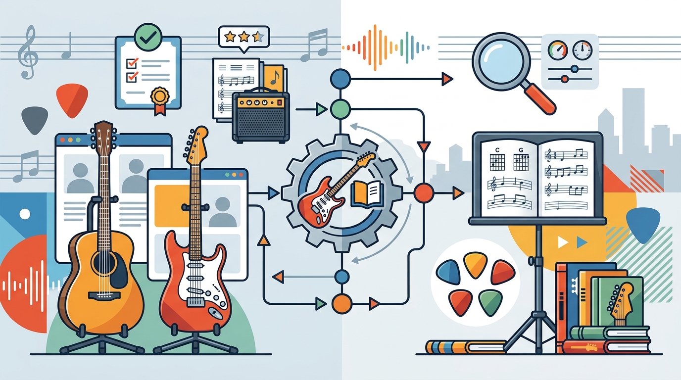 Online Service Matching Guitar Students with Freelance Teachers