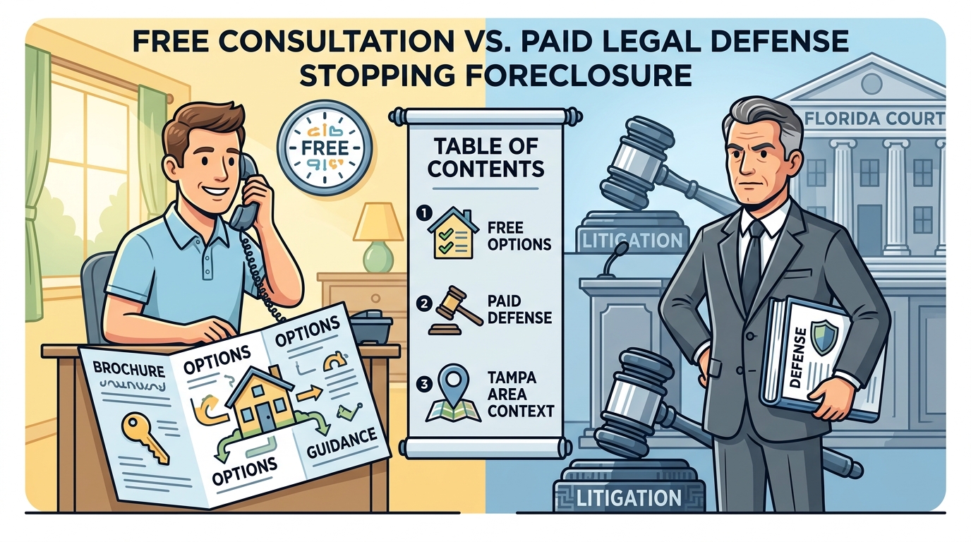 Free Consultation vs. Paid Legal Defense: Stopping Foreclosure