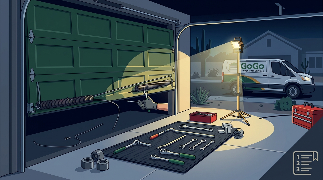 Emergency Garage Door Repair at Night in Queen Creek: 2026 Guide