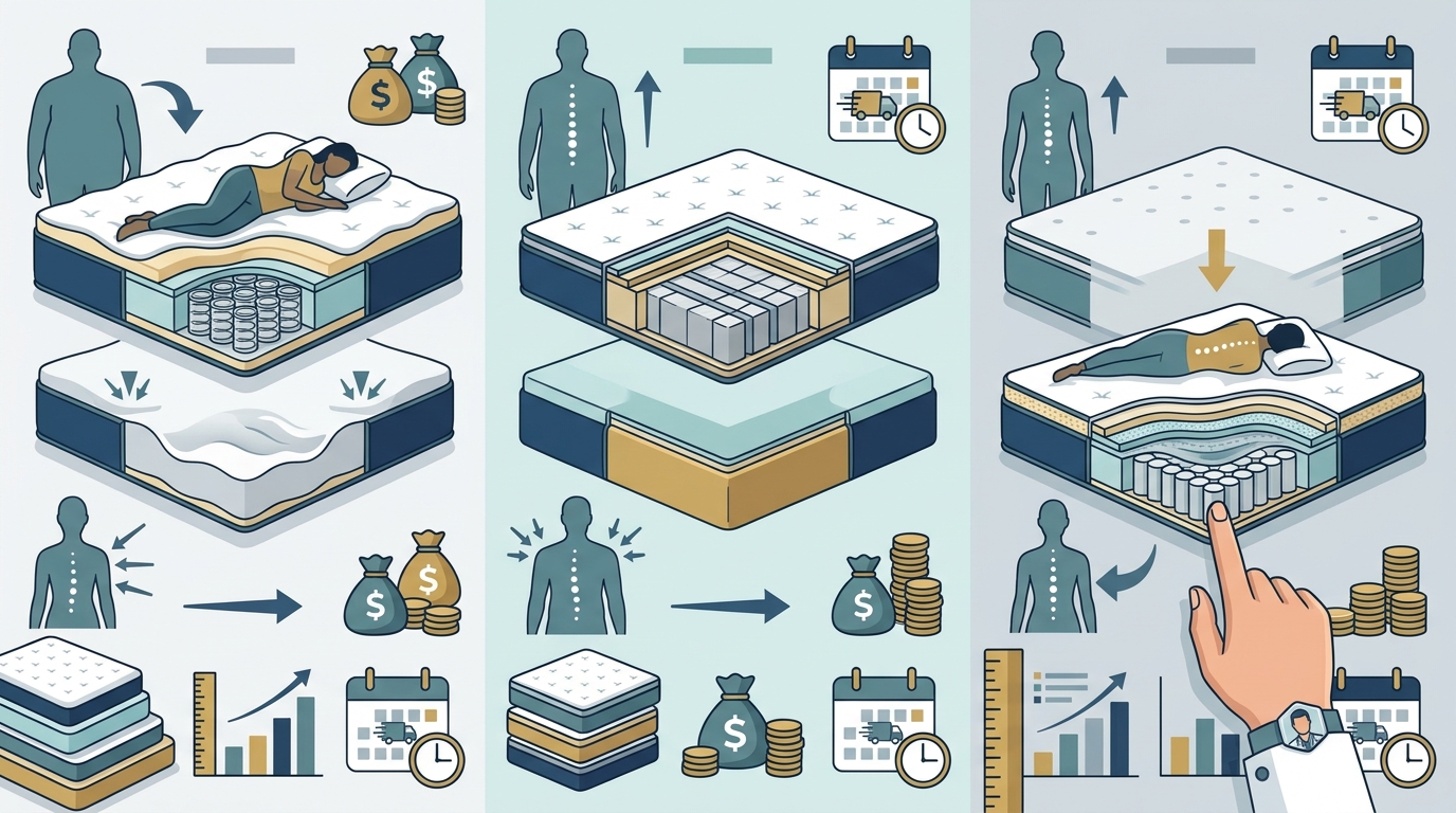 Compare Mattresses by Sleep Position and Body Type