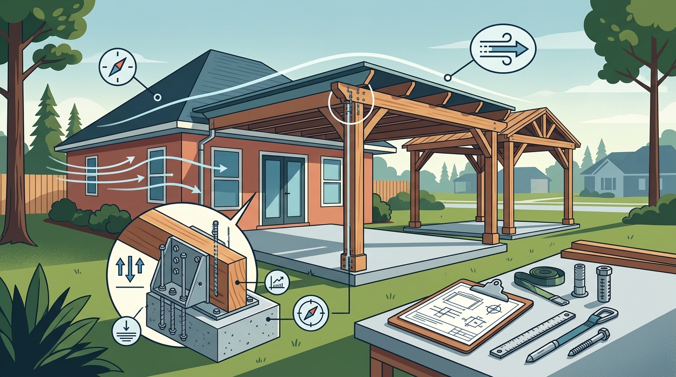 Wind Load Ratings for Safe Louisiana Patio Covers