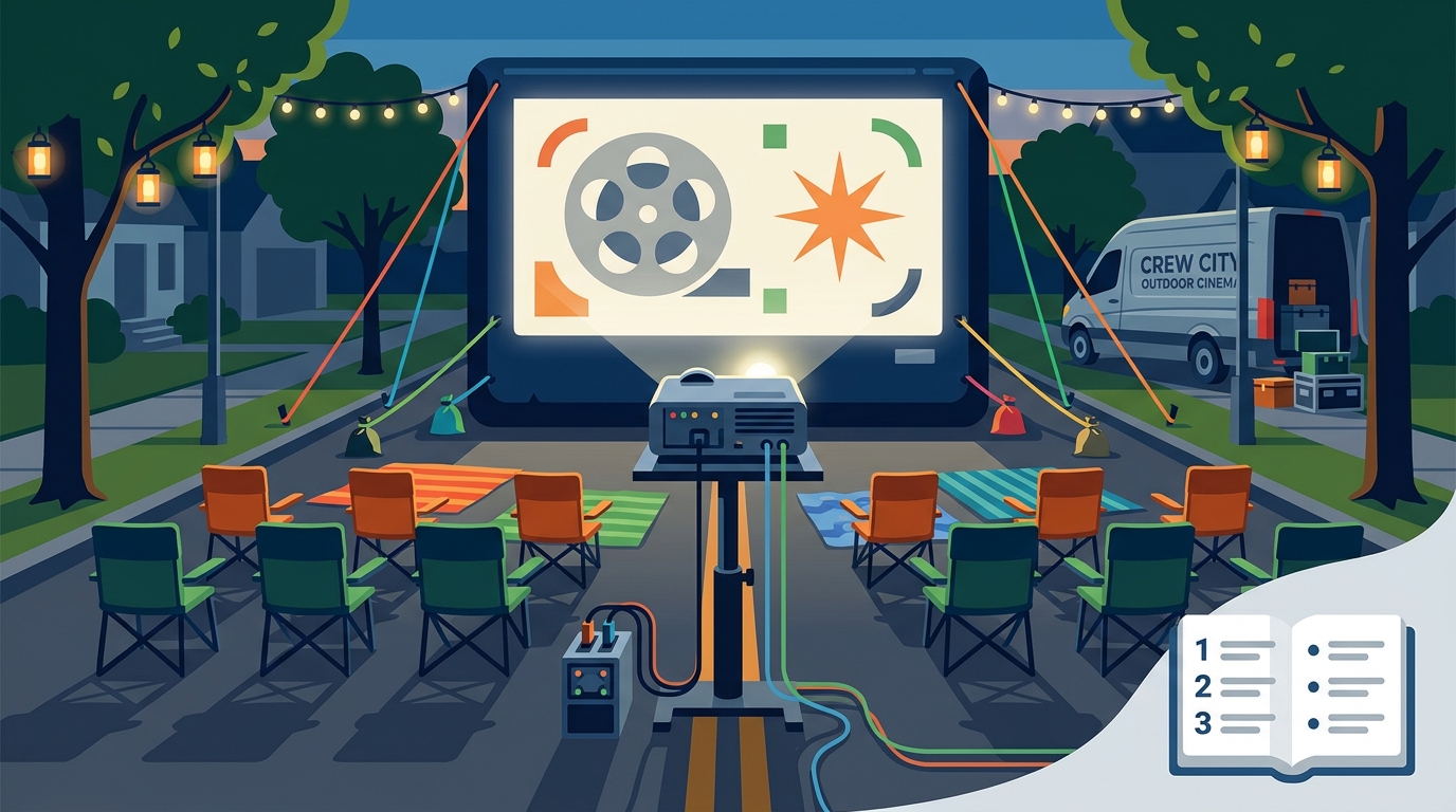 Why Outdoor Movie Screen Rentals Elevate Neighborhood Block