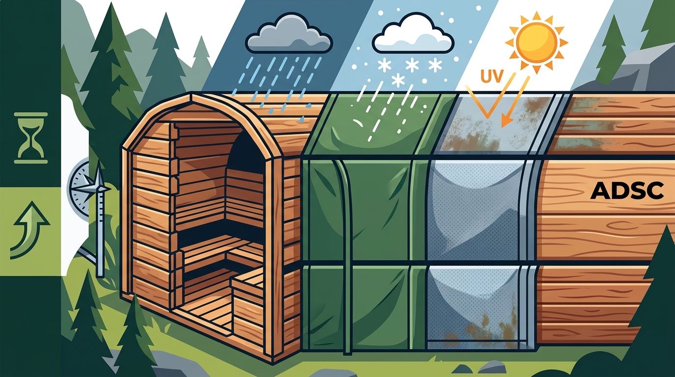 Outdoor Sauna Materials: Weather Resistance and Longevity