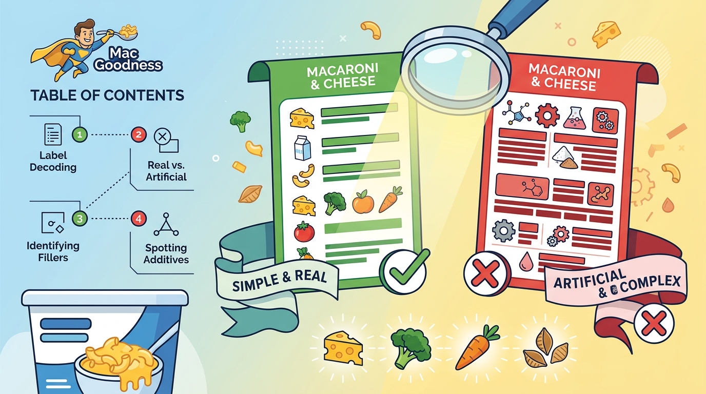What to Look For on Mac and Cheese Ingredient Labels