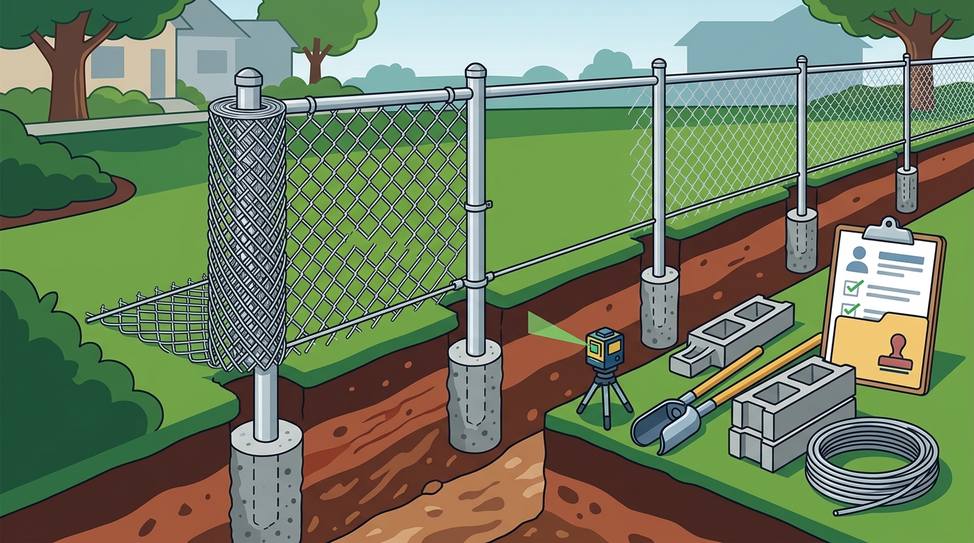 What to Know Before Hiring a Chain Link Fence Installer in 2026
