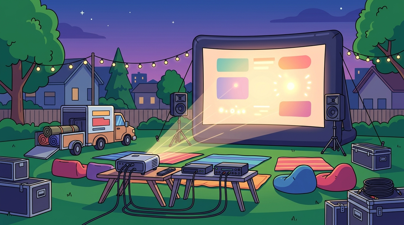 Outdoor Movie Screen Rental Companies in the Milwaukee Area
