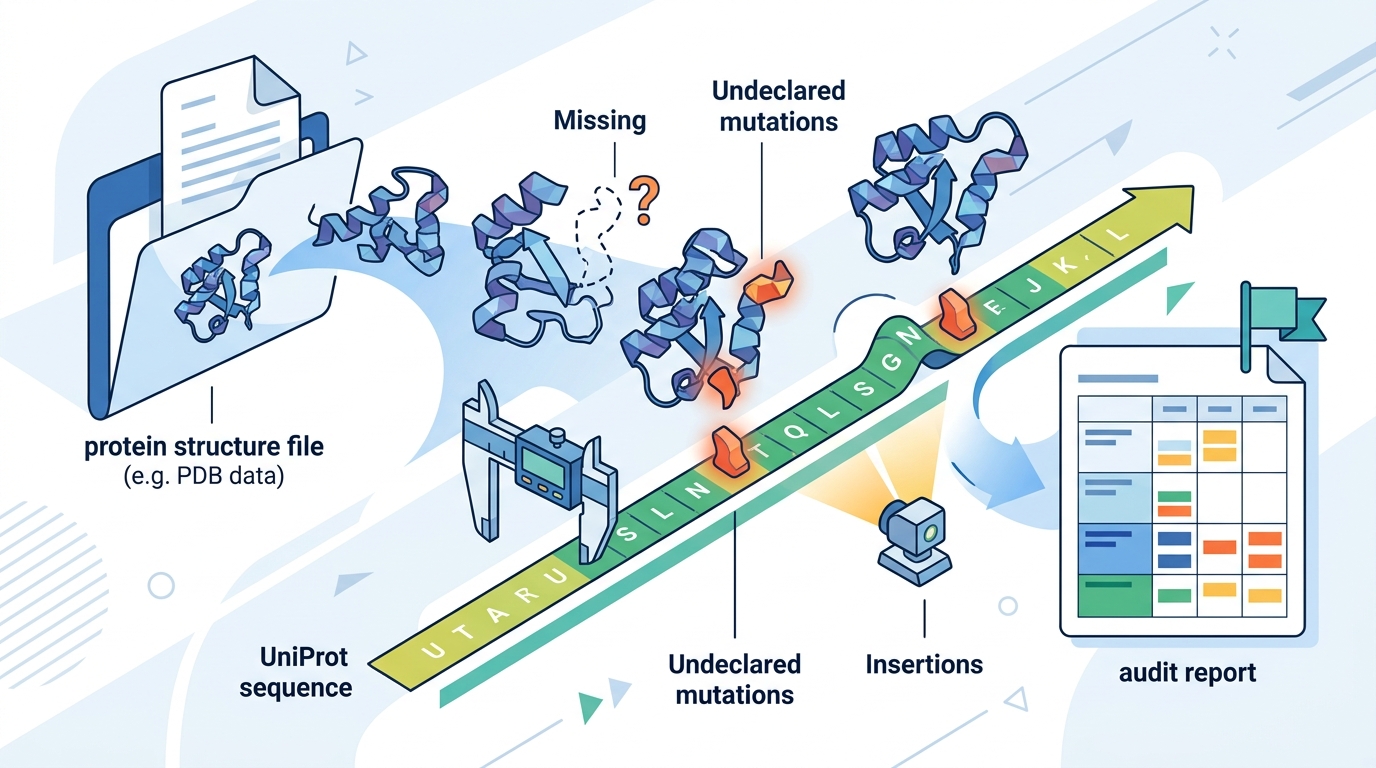 Verifying Protein Structure Files Against UniProt