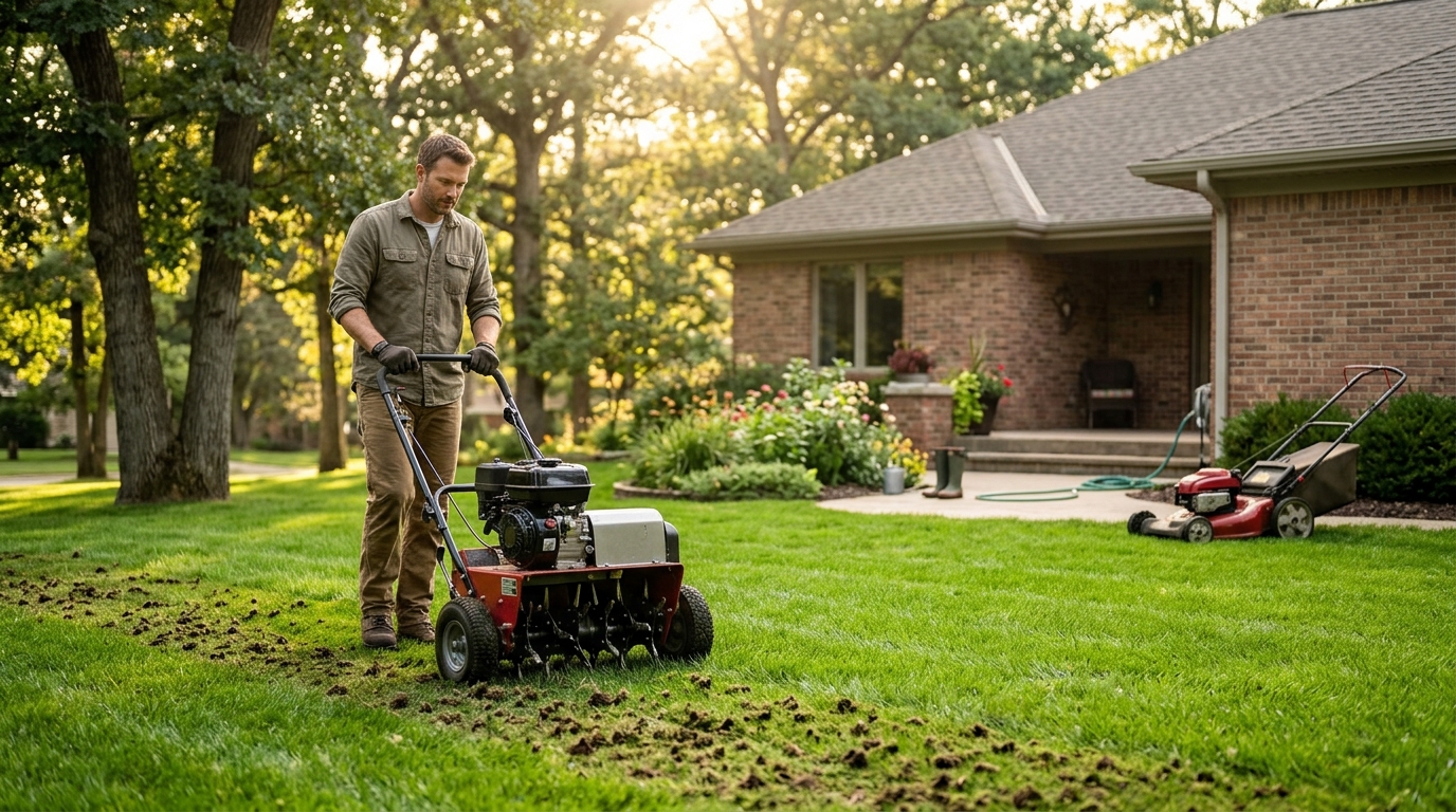 Lawn Aeration and Mowing Costs in Sterling, MI