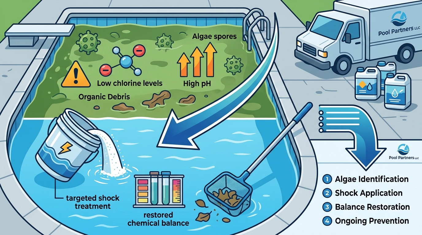 What Actually Causes Green Pool Water and How Professionals Fix