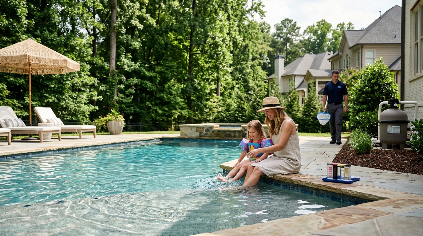 Johns Creek Homeowners' Weekly Pool Maintenance Reviews