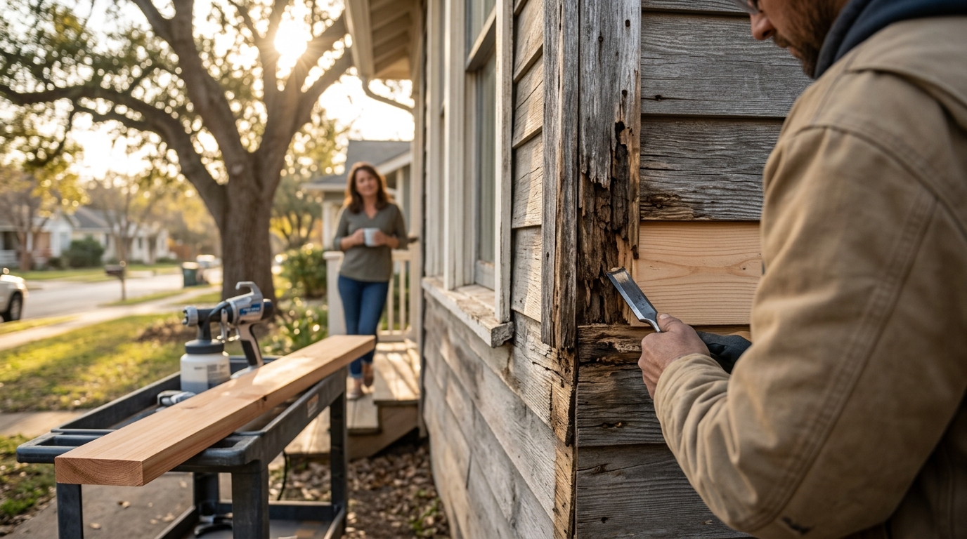 Fixing Rotted Wood Siding Before Painting: A Guide