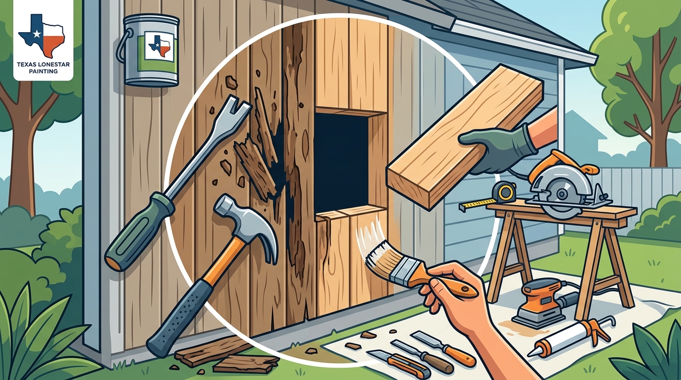 Fixing Rotted Wood Siding Before Painting: A Guide