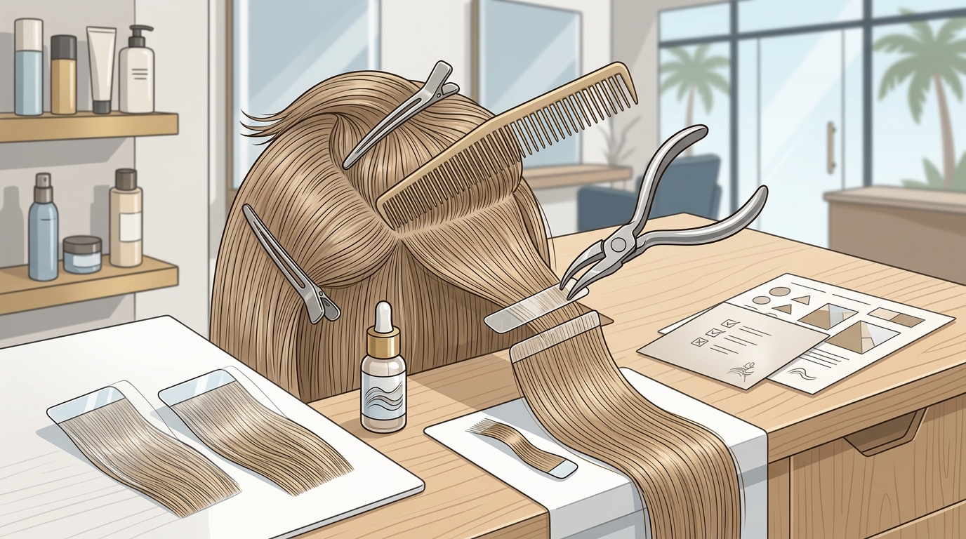 Tape-In Extensions for Thin Hair: How They Work