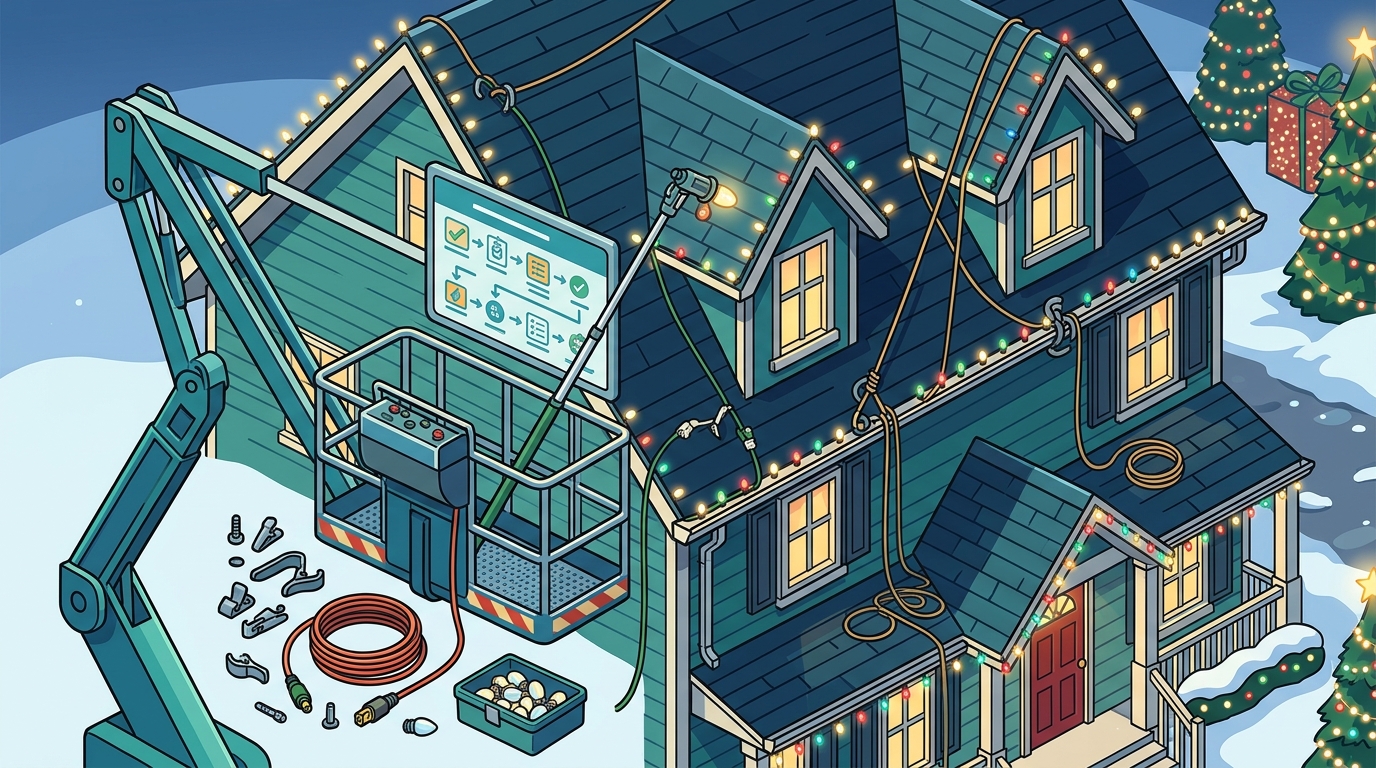 Professional Tall House Christmas Light Installation Guide