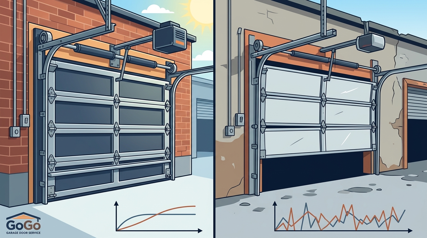 High-Quality vs. Cheap Commercial Garage Door Installation