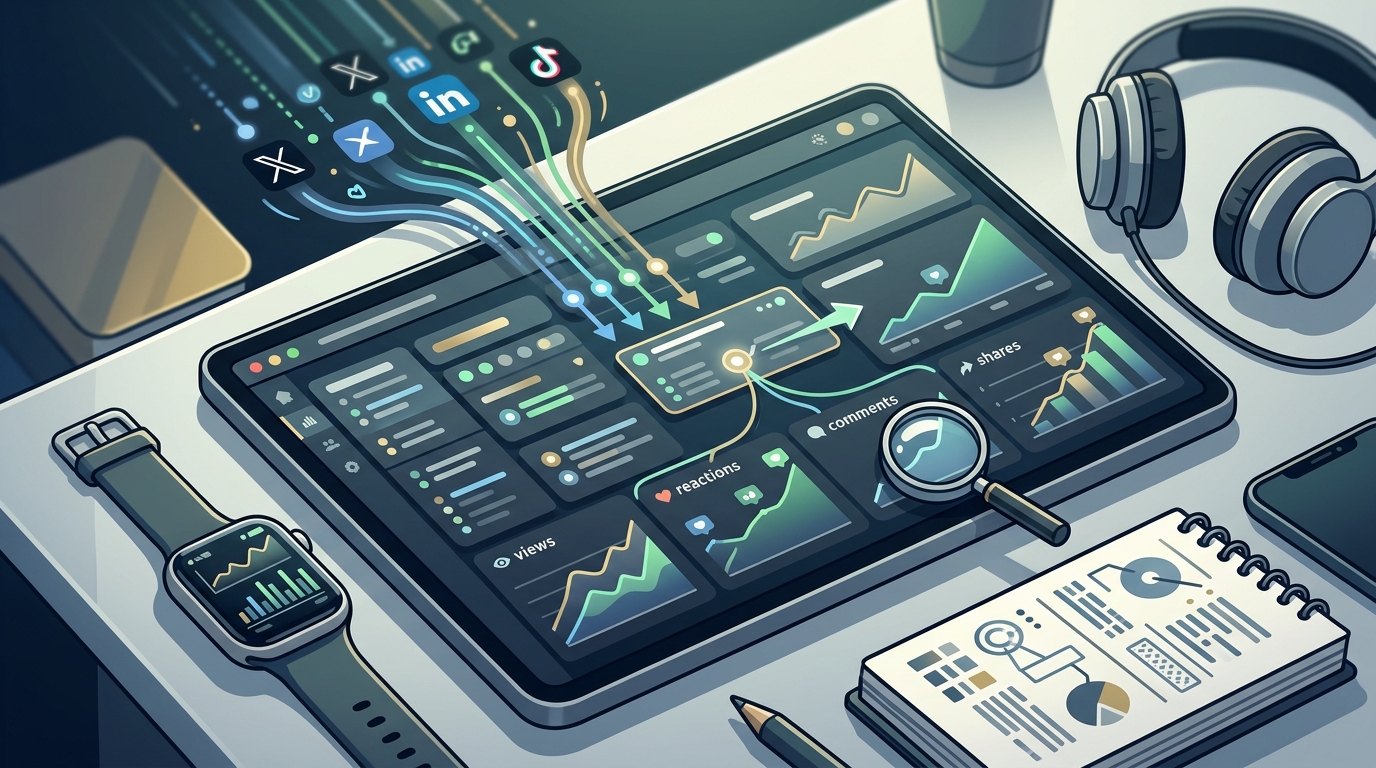 Real-Time Per-Post Analytics for Social Media Teams