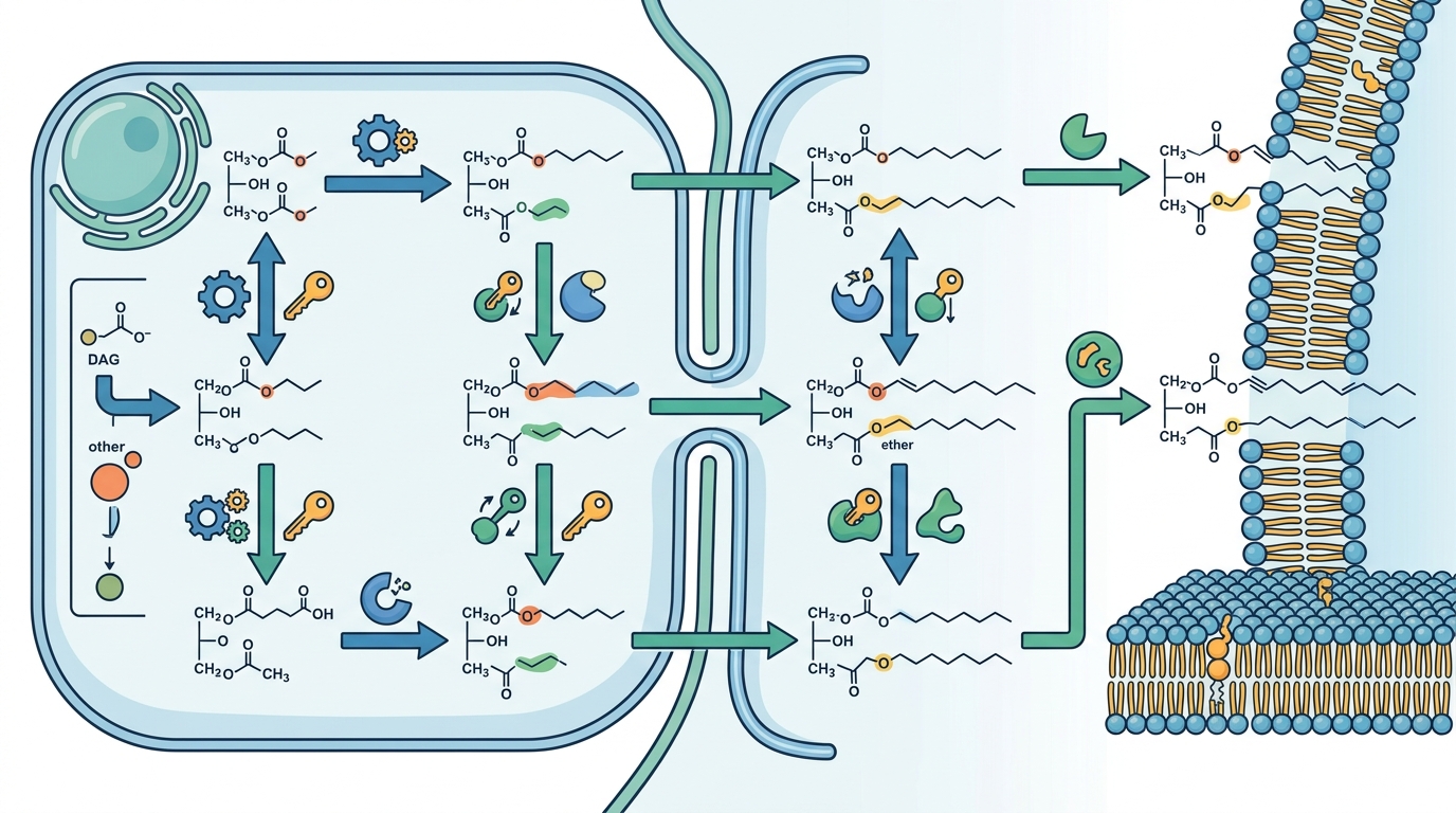 Step-by-Step Plasmalogen Biosynthesis Pathway