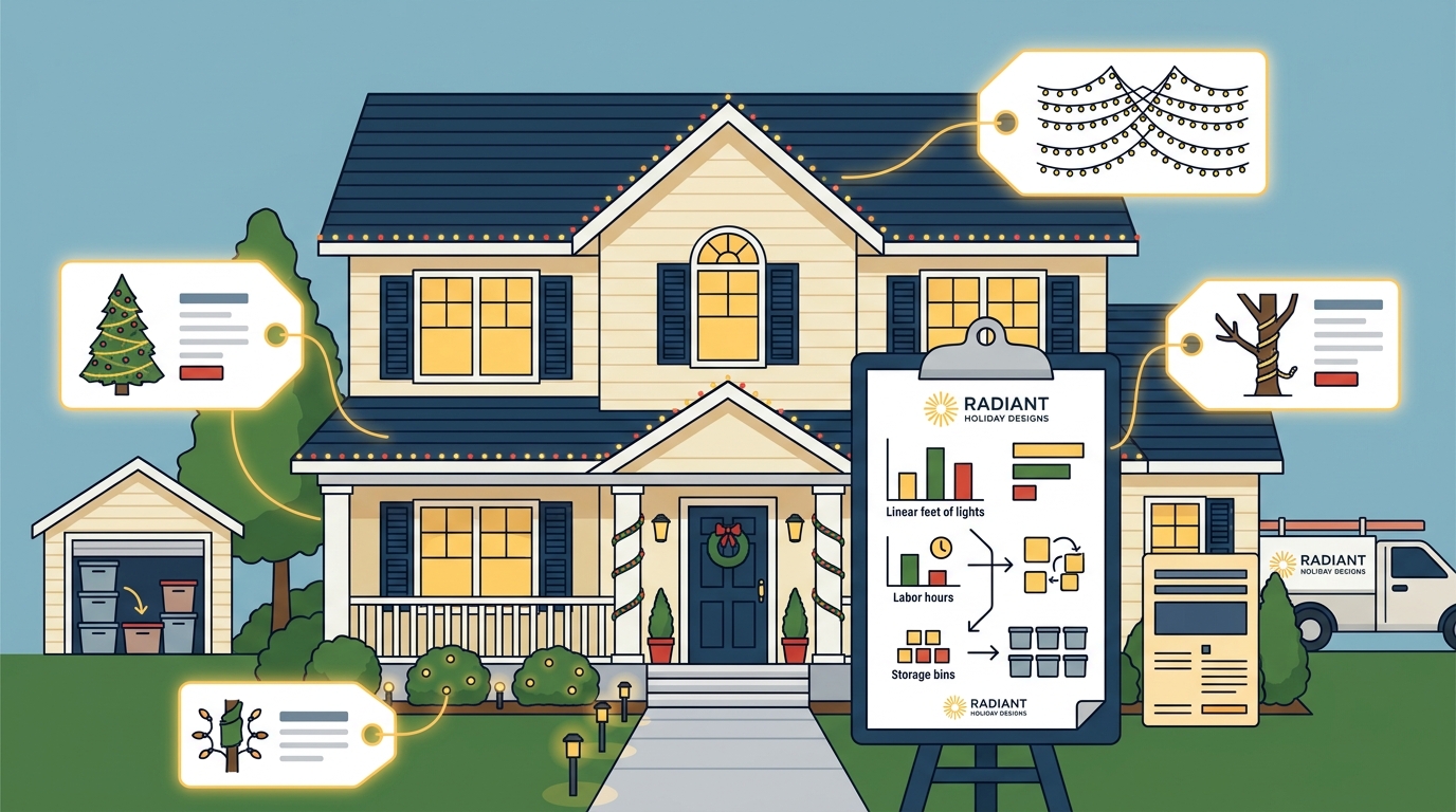 Factors Affecting Professional Christmas Light Installation Cost