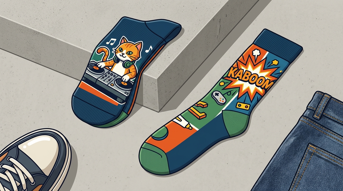 Novelty Cartoon Socks: The 2026 Streetwear Essential