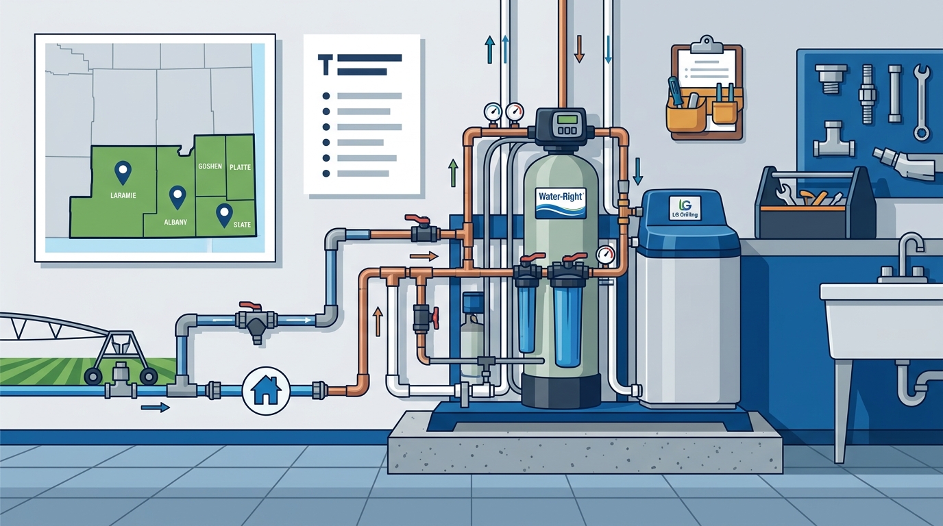 Water-Right Treatment System Installation Areas in Cheyenne