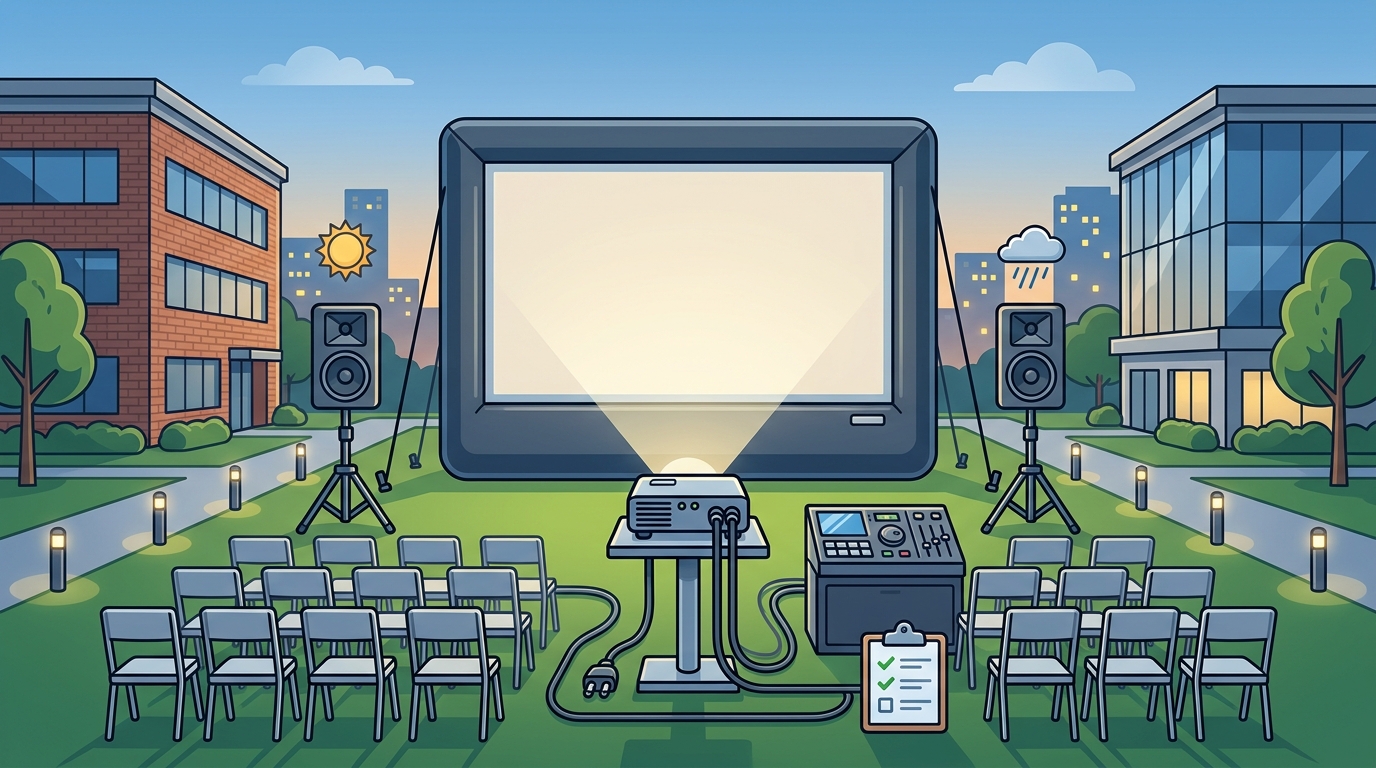 Inflatable Movie Screen Rentals for Milwaukee Corporate Events